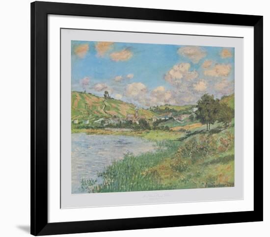 Landscape near Vetheuil-Claude Monet-Framed Collectable Print