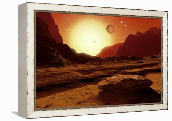 Landscape of An Alien World, Artwork-Detlev Van Ravenswaay-Framed Premier Image Canvas