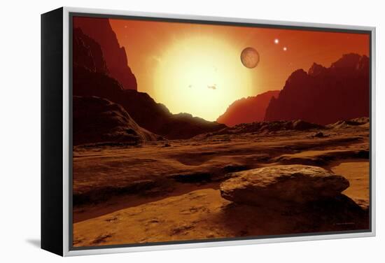 Landscape of An Alien World, Artwork-Detlev Van Ravenswaay-Framed Premier Image Canvas