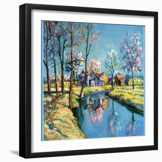 "Landscape of Farm in Springtime,"May 1, 1932-Walter Baum-Framed Giclee Print