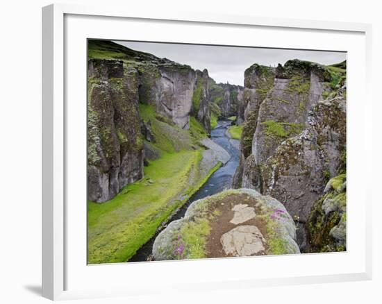 Landscape of Fjadrarglufur Gorge, Iceland-Joan Loeken-Framed Photographic Print