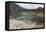 Landscape of Footpath Leading round Llyn Idwal with Devil's Kitchen in Background-Veneratio-Framed Premier Image Canvas