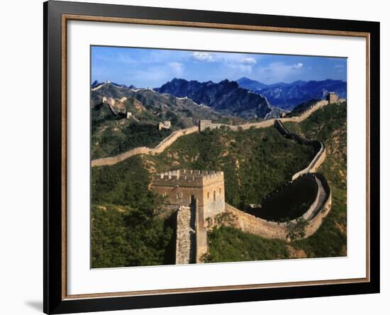 Landscape of Great Wall, Jinshanling, China-Keren Su-Framed Photographic Print