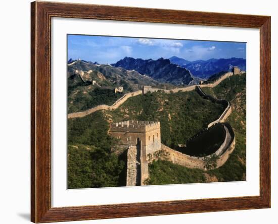 Landscape of Great Wall, Jinshanling, China-Keren Su-Framed Photographic Print