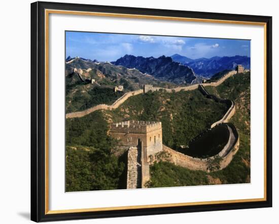 Landscape of Great Wall, Jinshanling, China-Keren Su-Framed Photographic Print