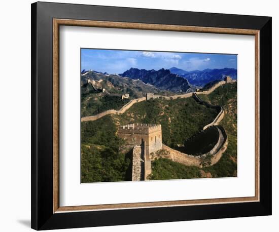 Landscape of Great Wall, Jinshanling, China-Keren Su-Framed Photographic Print