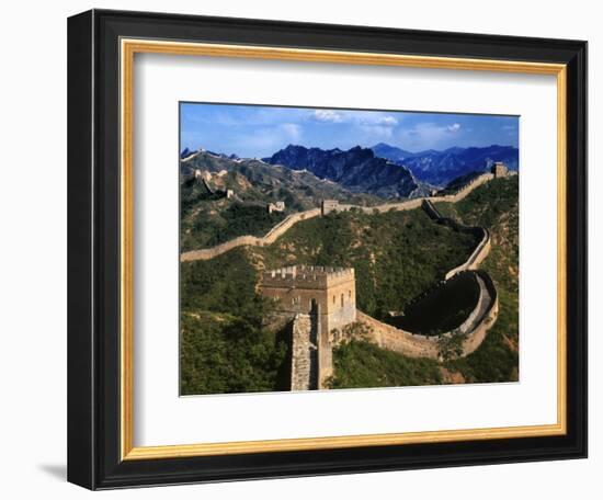 Landscape of Great Wall, Jinshanling, China-Keren Su-Framed Photographic Print