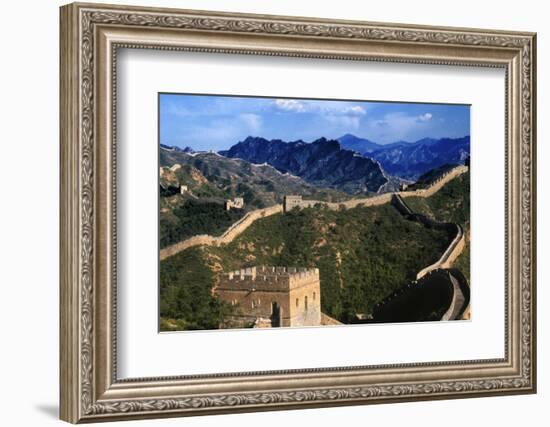 Landscape of Great Wall, Jinshanling, China-Keren Su-Framed Photographic Print