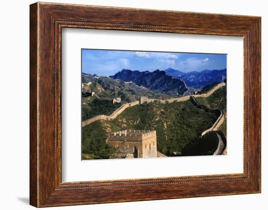 Landscape of Great Wall, Jinshanling, China-Keren Su-Framed Photographic Print