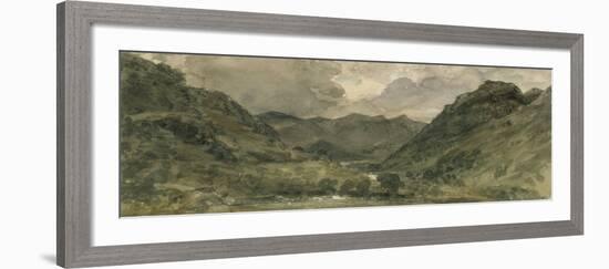 Landscape of Hills and Mountains in the Lake District-John Constable-Framed Giclee Print