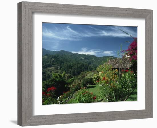 Landscape of Hills at Chichicastenango in Guatemala, Central America-Strachan James-Framed Photographic Print