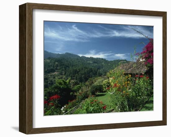 Landscape of Hills at Chichicastenango in Guatemala, Central America-Strachan James-Framed Photographic Print