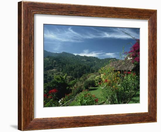 Landscape of Hills at Chichicastenango in Guatemala, Central America-Strachan James-Framed Photographic Print