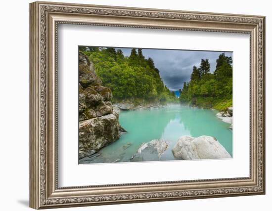 Landscape of Hokitika Gorge at South Island New Zealand-Lab_Photo-Framed Photographic Print