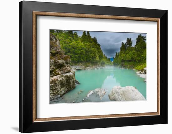 Landscape of Hokitika Gorge at South Island New Zealand-Lab_Photo-Framed Photographic Print