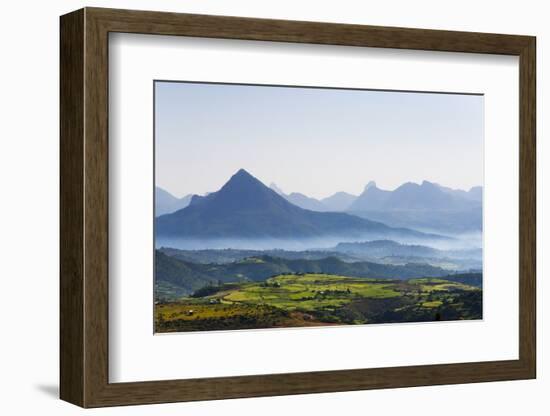 Landscape of mountain, between Aksum and Mekele, Ethiopia-Keren Su-Framed Photographic Print