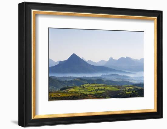 Landscape of mountain, between Aksum and Mekele, Ethiopia-Keren Su-Framed Photographic Print