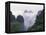 Landscape of Mt. Huangshan (Yellow Mountain) in Mist, China-Keren Su-Framed Premier Image Canvas