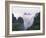 Landscape of Mt. Huangshan (Yellow Mountain) in Mist, China-Keren Su-Framed Photographic Print