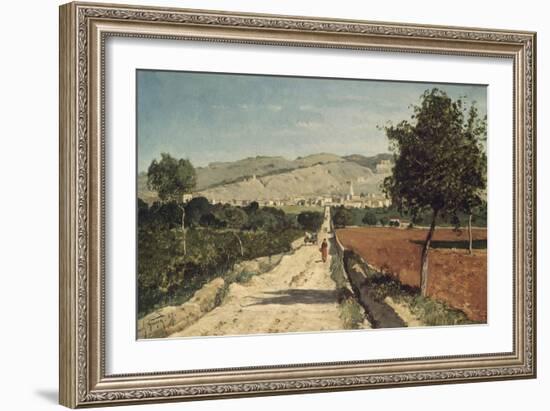 Landscape of Provence. View of Saint-Saturnin-Les-Apt-Paul Camille Guigou-Framed Giclee Print