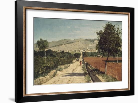 Landscape of Provence. View of Saint-Saturnin-Les-Apt-Paul Camille Guigou-Framed Giclee Print