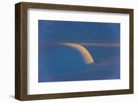 Landscape of snow mound at sunset, Haines, Alaska, USA-Keren Su-Framed Photographic Print