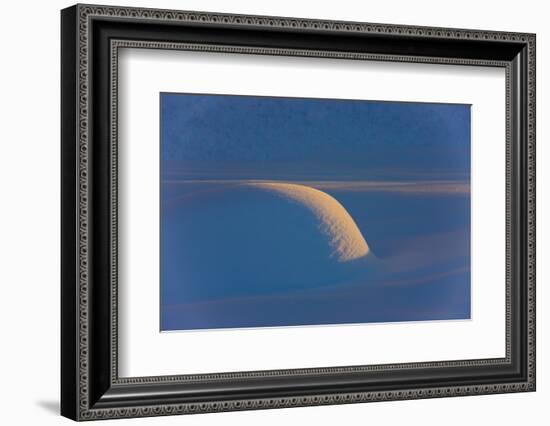 Landscape of snow mound at sunset, Haines, Alaska, USA-Keren Su-Framed Photographic Print