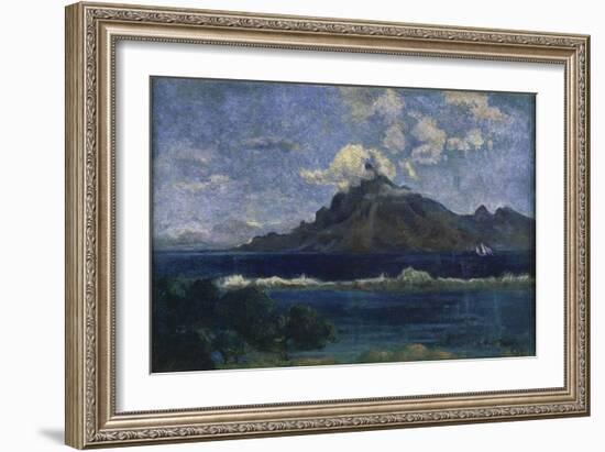 Landscape of Te Vaa-Paul Gauguin-Framed Giclee Print