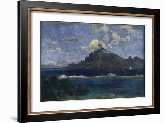 Landscape of Te Vaa-Paul Gauguin-Framed Giclee Print