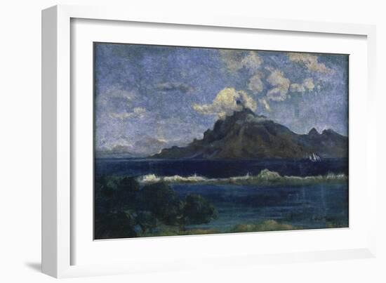 Landscape of Te Vaa-Paul Gauguin-Framed Giclee Print