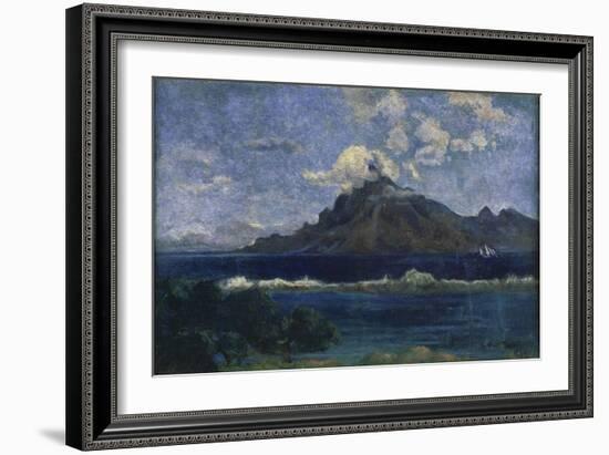 Landscape of Te Vaa-Paul Gauguin-Framed Giclee Print