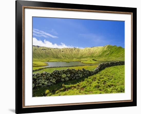 Landscape of the Caldeirao do Corvo, Corvo, Azores, Portugal, Atlantic, Europe-Karol Kozlowski-Framed Photographic Print