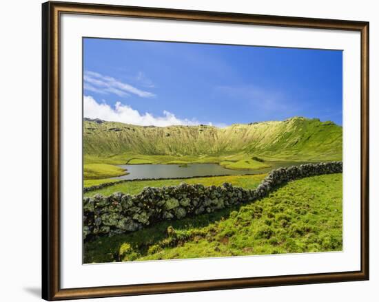 Landscape of the Caldeirao do Corvo, Corvo, Azores, Portugal, Atlantic, Europe-Karol Kozlowski-Framed Photographic Print