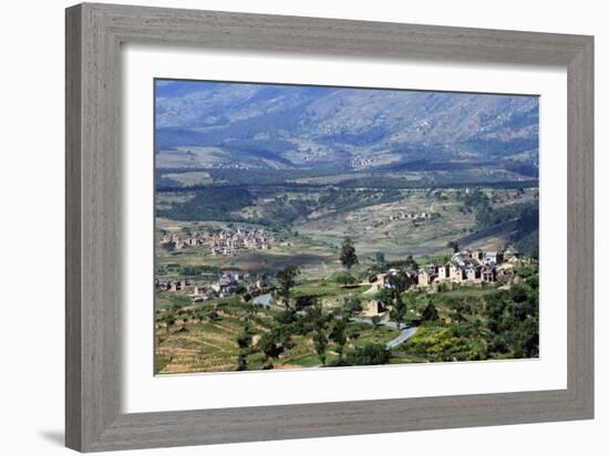 Landscape of the Central Highlands in the Region of Ankaratra, Madagascar, Africa-J P De Manne-Framed Photographic Print