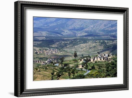 Landscape of the Central Highlands in the Region of Ankaratra, Madagascar, Africa-J P De Manne-Framed Photographic Print