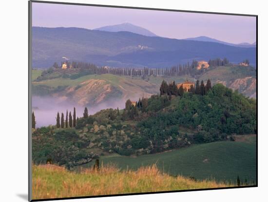 Landscape of the Crete Senesi Area, Southeast of Siena, Near Asciano, Tuscany, Italy, Europe-Patrick Dieudonne-Mounted Photographic Print