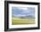 Landscape of the green Mongolian steppe under a gloomy sky, Ovorkhangai province, Mongolia, Central-Francesco Vaninetti-Framed Photographic Print