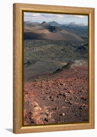 Landscape of the National Park of Timanfaya, Lanzarote, Spain-Natalie Tepper-Framed Stretched Canvas