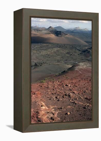 Landscape of the National Park of Timanfaya, Lanzarote, Spain-Natalie Tepper-Framed Stretched Canvas