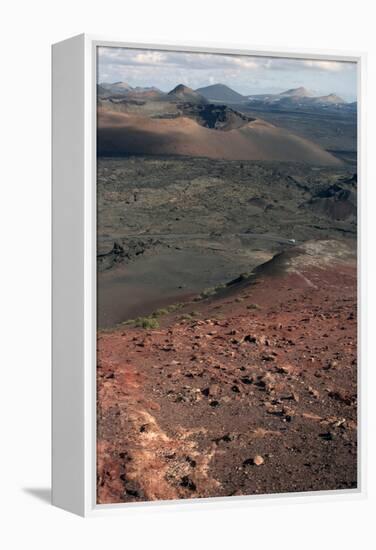 Landscape of the National Park of Timanfaya, Lanzarote, Spain-Natalie Tepper-Framed Stretched Canvas