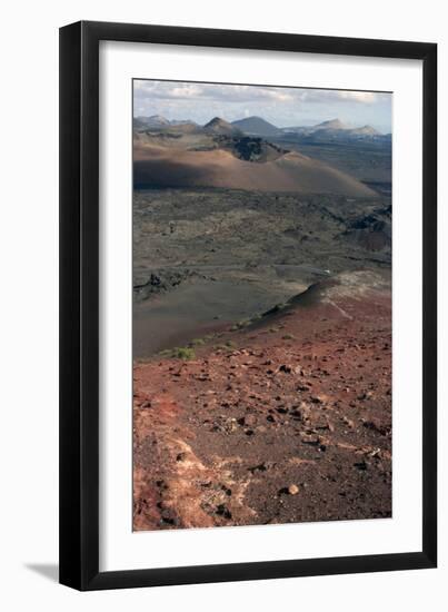 Landscape of the National Park of Timanfaya, Lanzarote, Spain-Natalie Tepper-Framed Photo