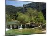 Landscape of the River Ibe Near Vallon Pont De L'Arc in Ardeche, Rhone-Alpes, French Alps, France-Michael Busselle-Mounted Photographic Print