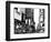 Landscape of Times Square, Advertising Views, Manhattan, NYC, US, USA, Black and White Photography-Philippe Hugonnard-Framed Photographic Print