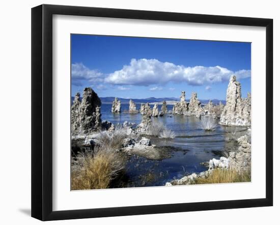 Landscape of Tufa Formations at Mono Lake, California, USA-Richard Nebesky-Framed Photographic Print