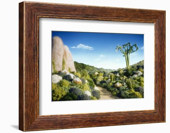 Landscape of Vegetables and Bread-Hartmut Seehuber-Framed Photographic Print