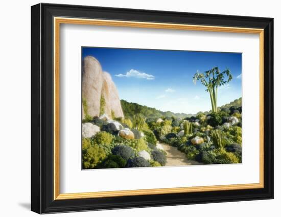 Landscape of Vegetables and Bread-Hartmut Seehuber-Framed Photographic Print