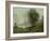 Landscape (Oil on Canvas)-Jean Baptiste Camille Corot-Framed Giclee Print