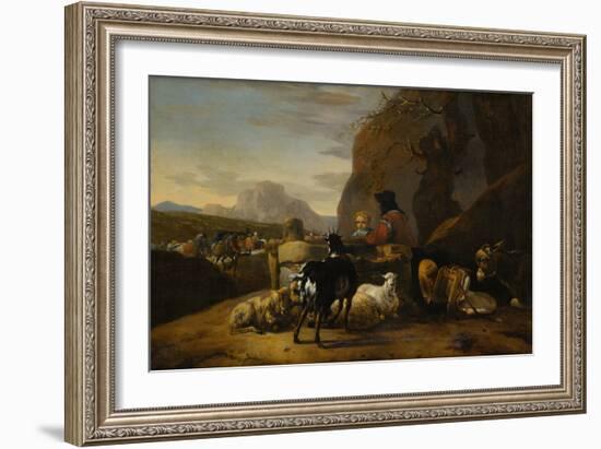 Landscape (Oil on Canvas)-Jan Baptist Weenix-Framed Giclee Print