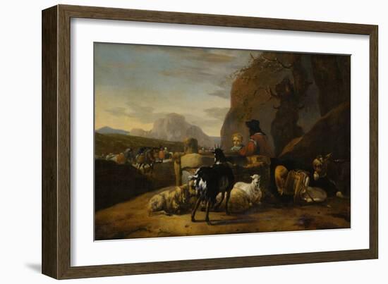 Landscape (Oil on Canvas)-Jan Baptist Weenix-Framed Giclee Print