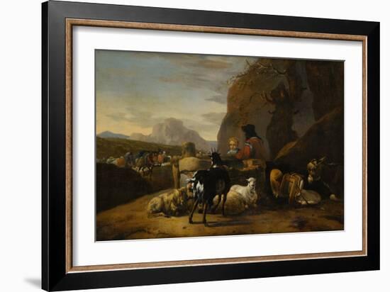 Landscape (Oil on Canvas)-Jan Baptist Weenix-Framed Giclee Print